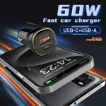 شارژر فندکی 60 وات الدینیو مدل C103 به همراه کابل USB-C - Image 8