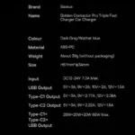 شارژر فندکی 65 وات باسئوس مدل Golden Contactor Pro 65W - Image 4