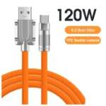 کابل تبدیل  USB به USB-C سوپر فست مدل 120W طول 1.2 متر